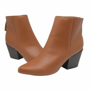 ✨Lulu's Brya Cognac Pointed-Toe Ankle Bootie